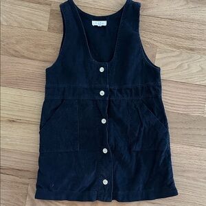 Mabo Clothier navy fine wale corduroy jumper with front buttons girls size 4/5